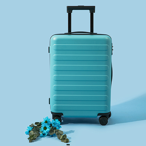 90 GO FUN Rhine-Flower suitcase Blue